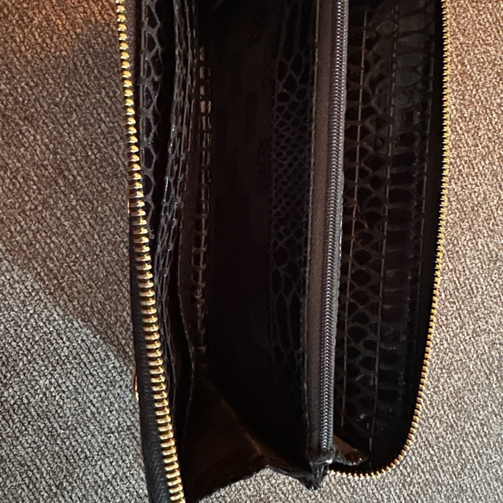 Michael Kors Python Embossed Soft Leather Zip Aro… - image 7